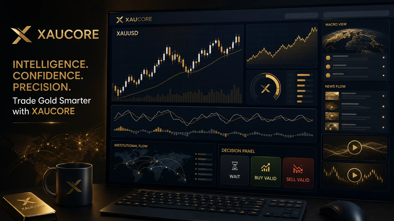 XAUCORE gold trading intelligence platform for XAUUSD traders